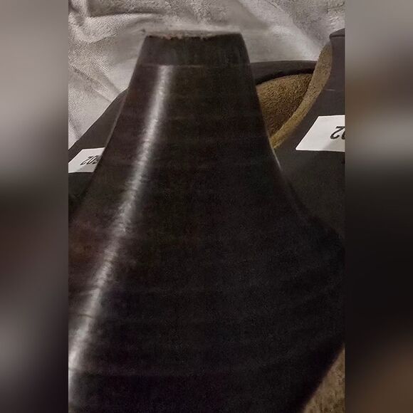 Nine West Olive Green Suede Heeled Boots 7 1/2 - Picture 6 of 8